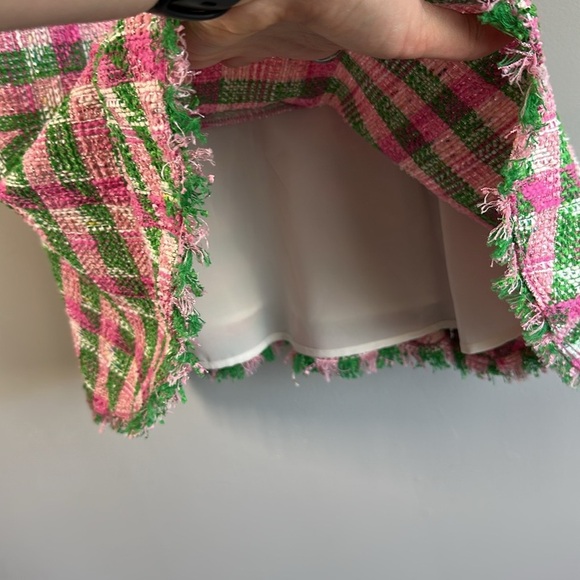 Kate Spade Plaid Tweed Sleeveless Dress Size 0 - Picture 6 of 15